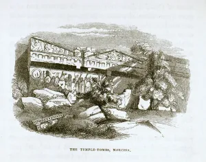 The Temple-Tombs at Norchia (engraving) (b/w photo) The Temple-Tombs at Norchia (engraving) (b/w photo)