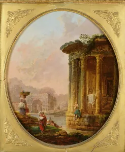 Temple of Vesta and the Arch of Janus Quadrifons (oil on canvas) Temple of Vesta and the Arch of Janus Quadrifons (oil on canvas)