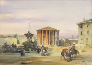The Temple of Vesta, Rome, 1849 (w/c over graphite on paper) The Temple of Vesta, Rome, 1849 (w/c over graphite on paper)