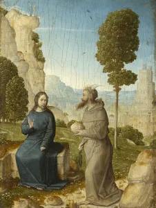 Temptation Of Christ In The Wilderness, c.1500-4 (oil on panel) Temptation Of Christ In The Wilderness, c.1500-4 (oil on panel)