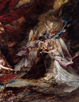 The temptation of Saint Anthony The hermit Saint Anthony the Great (251-356 The temptation of Saint Anthony The hermit Saint Anthony the Great (251-356