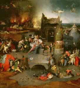 Temptation of St. Anthony (centre panel) (detail of 59834) (see also 35965, 44162 Temptation of St. Anthony (centre panel) (detail of 59834) (see also 35965, 44162