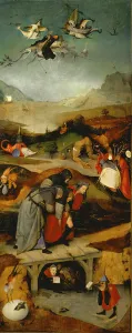 Temptation of St. Anthony (left hand panel) (see also 821, 35965, 59834, 67838 & 67839) Temptation of St. Anthony (left hand panel) (see also 821, 35965, 59834, 67838 & 67839)