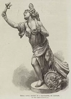 Terra Cotta Figure of a Bacchante, by Clodion (engraving)