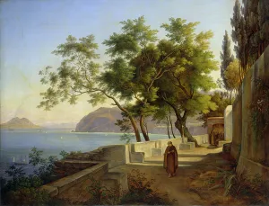 The Terrace of the Capucins in Sorrento, 1828 (oil on canvas) The Terrace of the Capucins in Sorrento, 1828 (oil on canvas)
