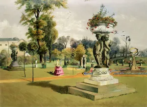The Terrace Garden, Woburn Abbey (chromolitho) The Terrace Garden, Woburn Abbey (chromolitho)