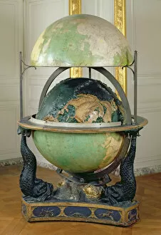 Terrestrial and celestial globe ordered by Louis XVI (1754-93