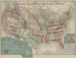 Territorial growth of the United States (colour litho) Territorial growth of the United States (colour litho)