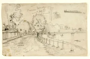 Thames at Barnes, 1886 (pencil & charcoal on paper) Thames at Barnes, 1886 (pencil & charcoal on paper)