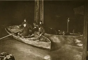 Thames Police on the night patrol (sepia photo) Thames Police on the night patrol (sepia photo)