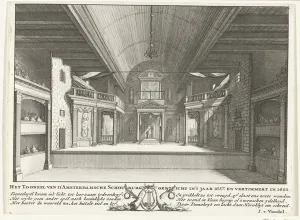 The Theatre of Jacob van Campen, 1658 (engraving) The Theatre of Jacob van Campen, 1658 (engraving)