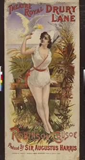 Theatre Royal Drury Lane, Robinson Crusoe, 1893 (lithography) Theatre Royal Drury Lane, Robinson Crusoe, 1893 (lithography)