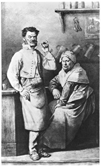The Thenardier, illustration from Les Miserables by Victor Hugo (1802-85) 1862 The Thenardier, illustration from Les Miserables by Victor Hugo (1802-85) 1862