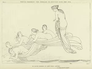 Thetis ordering the Nereids to descend into the Sea (engraving)