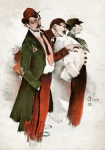 Thieves in Paris. (engraving 1896) Thieves in Paris. (engraving 1896)