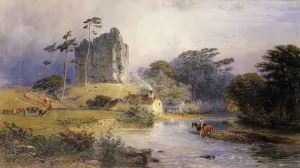Thirlwall Castle, Northumberland, (pencil and watercolour heightened with white) Thirlwall Castle, Northumberland, (pencil and watercolour heightened with white)