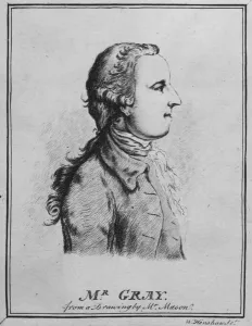 Thomas Gray, drawn by William Henshaw (pen & ink on paper) (b/w photo) Thomas Gray, drawn by William Henshaw (pen & ink on paper) (b/w photo)