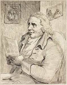 Thomas Rowlandson, English cartoonist (engraving) Thomas Rowlandson, English cartoonist (engraving)