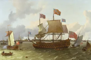 The Three-Master Britannia in Rotterdam, 1698 (oil on canvas) The Three-Master Britannia in Rotterdam, 1698 (oil on canvas)