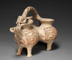 Three-part pitcher, Luristan, Iran, c.800-700 BC (earthenware) Three-part pitcher, Luristan, Iran, c.800-700 BC (earthenware)