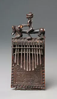 Related Images Gallery: Thumb Piano, late 1800s (wood and iron)