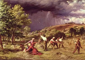 Images Dated 7th June 2007: A Thunder Shower, 1859