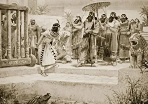 Tiglath-Pileser inspecting gifts from Egypt, illustration from Hutchinson's History of the Nations (litho) Tiglath-Pileser inspecting gifts from Egypt, illustration from Hutchinson's History of the Nations (litho)