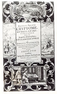 Images Dated 5th December 2007: Title Page to Book 9 of Cryptomenysis and Cryptography'