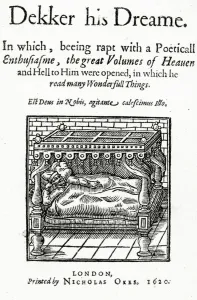Title Page for Dekker his Dreame by Thomas Dekker, published 1620 (engraving) Title Page for Dekker his Dreame by Thomas Dekker, published 1620 (engraving)