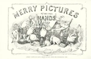 Title-page illustration for Merry Pictures by the Comic Hands (engraving) Title-page illustration for Merry Pictures by the Comic Hands (engraving)