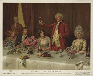 Listening Gallery: The Toast: 'The Ladies, God Bless em.'(colour litho)