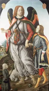 Tobias and the Archangel Raphael (tempera on panel) Tobias and the Archangel Raphael (tempera on panel)