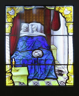 Townhouse Gallery: Tobias and Sara, about 1520, (glass, with paint and silver stain)