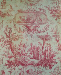 Toile de Jouy (after designs by Jean-Baptiste Huet 1772-1793), Illustrating an Allegory Toile de Jouy (after designs by Jean-Baptiste Huet 1772-1793), Illustrating an Allegory
