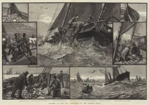 Toilers of the Sea, trawling on the Dogger Bank (engraving) Toilers of the Sea, trawling on the Dogger Bank (engraving)