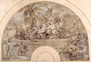 The Toilet of Venus, 1679-80 (pen & brown ink with wash over black chalk on paper)