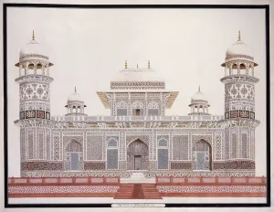 The Tomb of Etahmadowlah, c. 1815 (pencil and w/c) The Tomb of Etahmadowlah, c. 1815 (pencil and w/c)