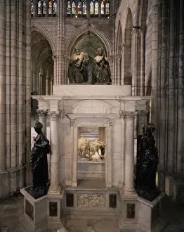 Tomb of Henry II and Catherine de Medici (Caterina de Medici). (1560/1570). Marble Tomb of Henry II and Catherine de Medici (Caterina de Medici). (1560/1570). Marble