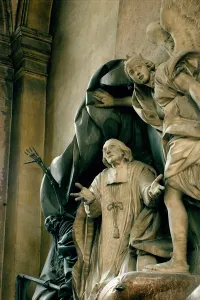 Detail of the tomb of Jean Baptiste Joseph Languet de Gergy (1675-1750 Detail of the tomb of Jean Baptiste Joseph Languet de Gergy (1675-1750