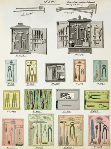 Tools and toolboxes from a trade catalogue of domestic goods and fittings, c Tools and toolboxes from a trade catalogue of domestic goods and fittings, c
