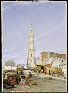 Torre dos Clerigos, Oporto, Portugal, 1837 (oil on canvas) Torre dos Clerigos, Oporto, Portugal, 1837 (oil on canvas)