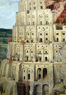Oil On Board Gallery: The Tower of Babel, 1563 (oil on wood)