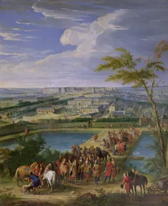 The Town and Chateau of Versailles from the Butte de Montboron, where Louis XIV The Town and Chateau of Versailles from the Butte de Montboron, where Louis XIV