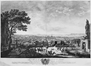 Town and Port of Toulon, seen from halfway down the mountain behind, series of Les Town and Port of Toulon, seen from halfway down the mountain behind, series of Les