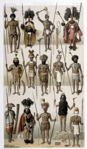 Traditional costumes of the indigenous people of Oceania Traditional costumes of the indigenous people of Oceania
