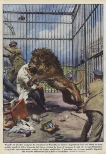 Tragedy at the Zoological Garden (colour litho) Tragedy at the Zoological Garden (colour litho)