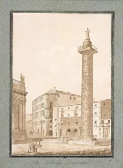 Trajan's Column, Rome (pen & ink and sepia wash on paper) Trajan's Column, Rome (pen & ink and sepia wash on paper)