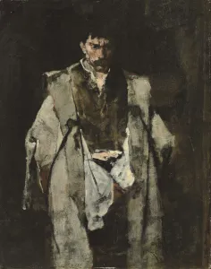 Third Class Gallery: Tramp at Night; Un Vagabond de nuit, (oil on panel)