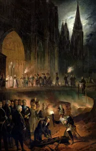 Transferring the Bones of the Royal Family to the Church of St. Denis, 18th January 1817 Transferring the Bones of the Royal Family to the Church of St. Denis, 18th January 1817