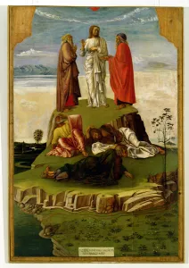 Transfiguration of Christ on Mount Tabor, 1455-60 (tempera on panel) Transfiguration of Christ on Mount Tabor, 1455-60 (tempera on panel)
